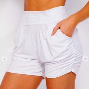 Harem Shorts - White - Small/Medium